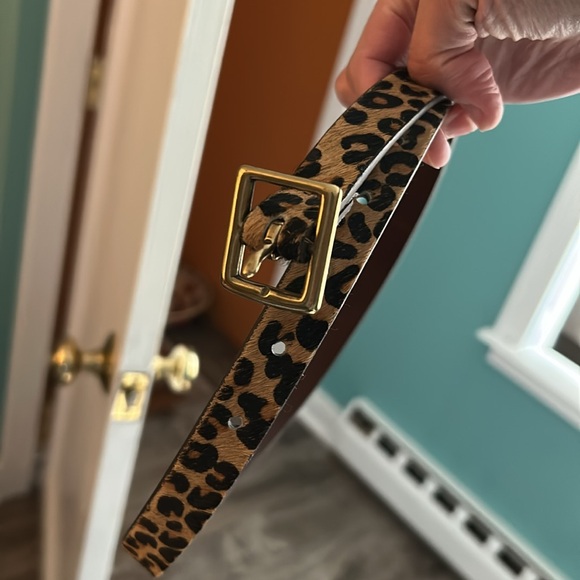Two Belts (leopard from Target and Black and silver jcrew) in great used shape. - Picture 2 of 3